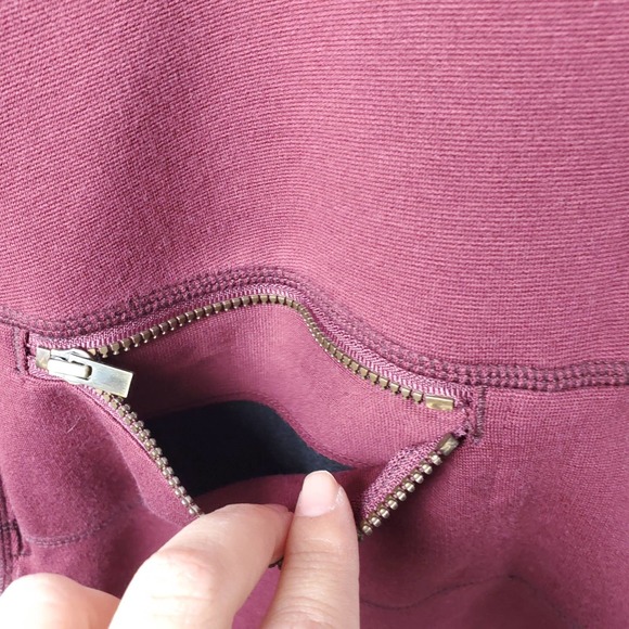 Athleta Women's Small Maroon Strata Stretch Ponte Mini Dress - Picture 6 of 12